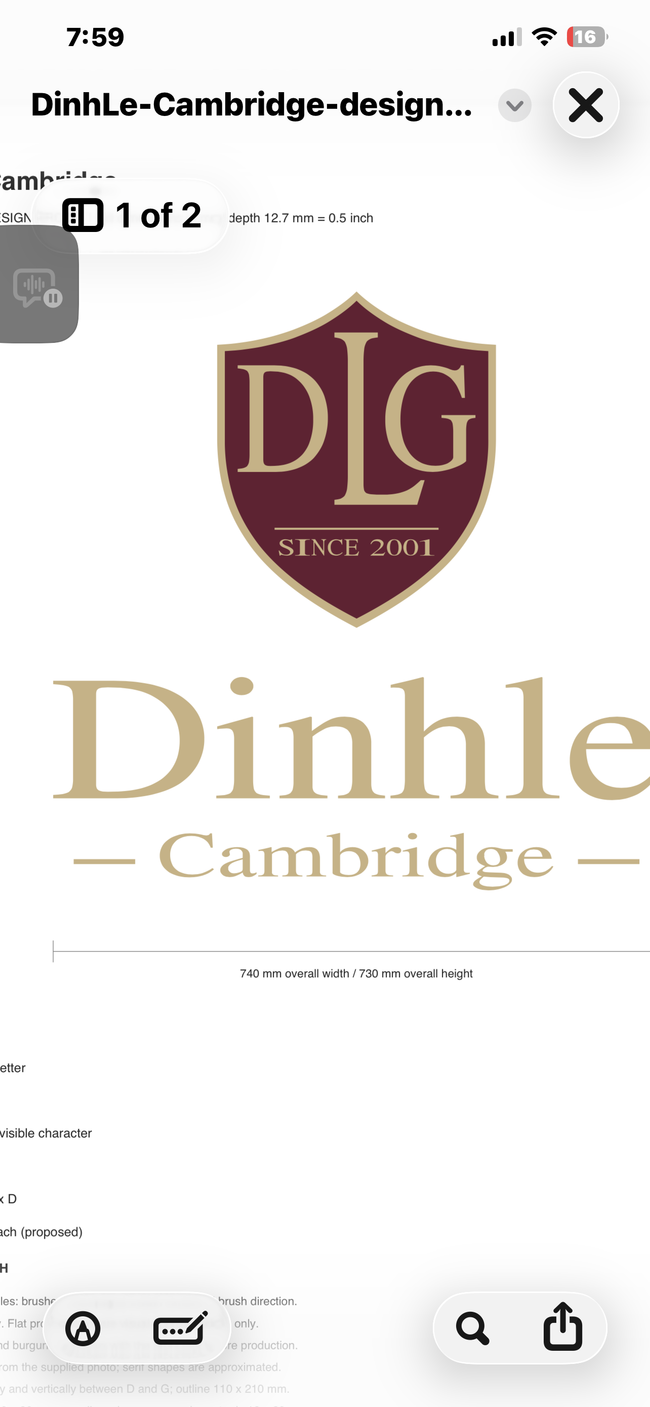 DLG shield — Since 2001