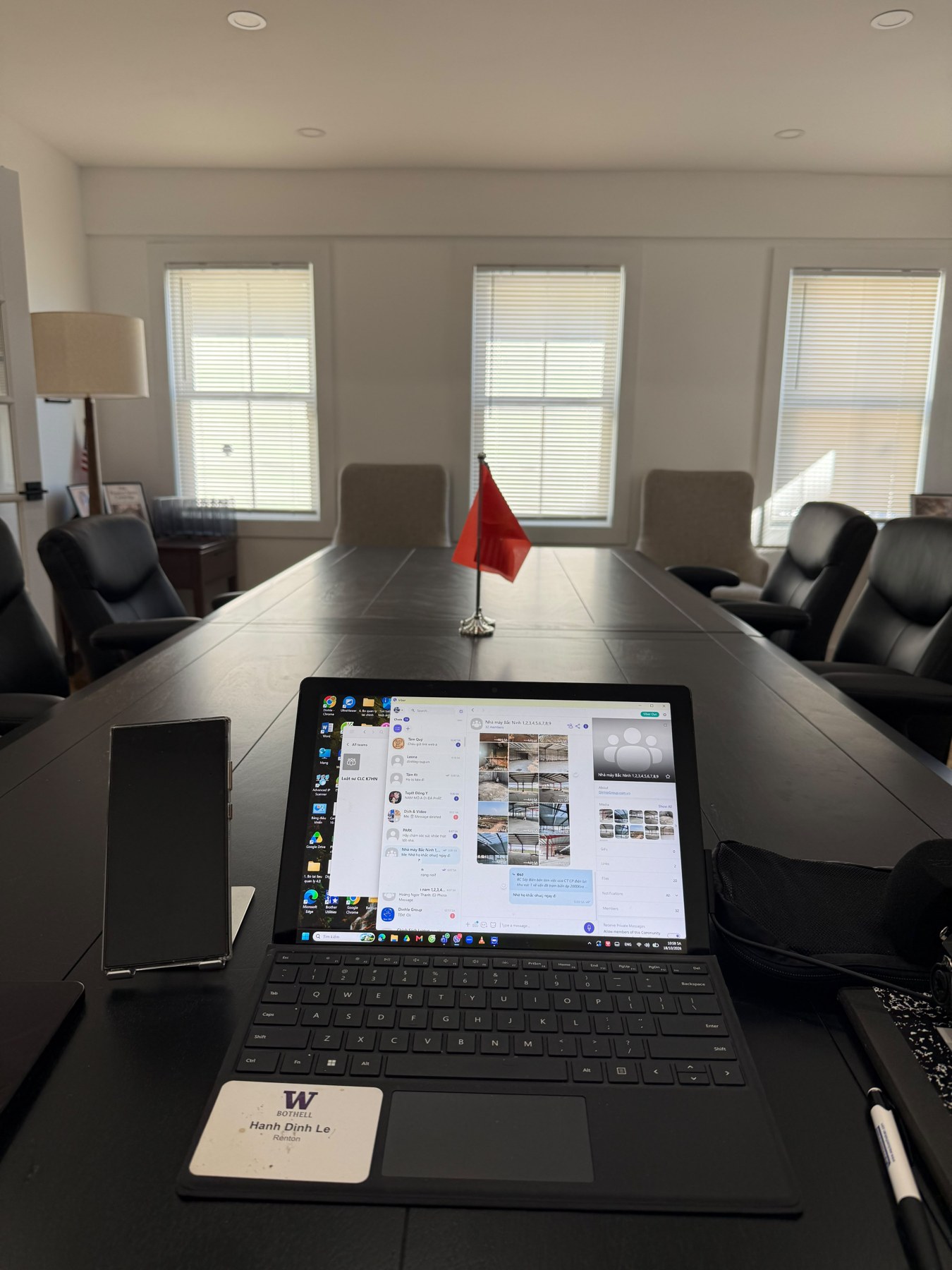 Ready for connection — DinhLe Cambridge office