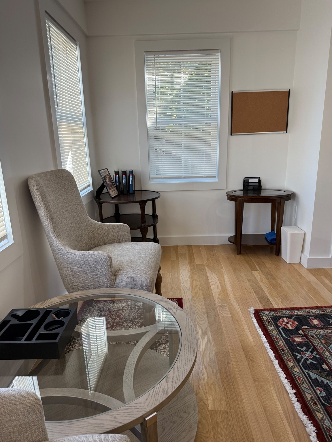 A quiet corner for conversation — DinhLe Cambridge office