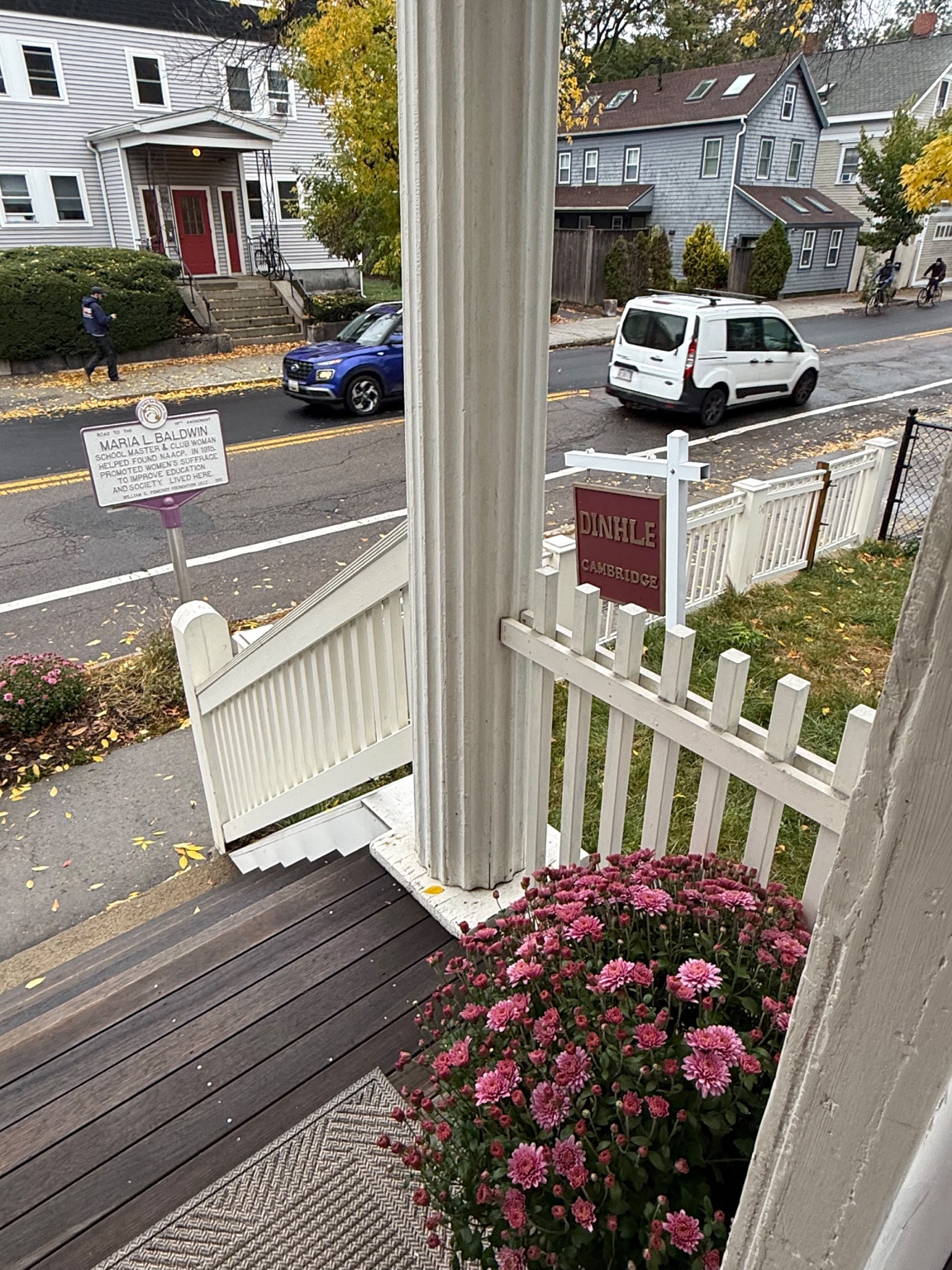A view from the porch — DinhLe Cambridge at 196 Prospect Street