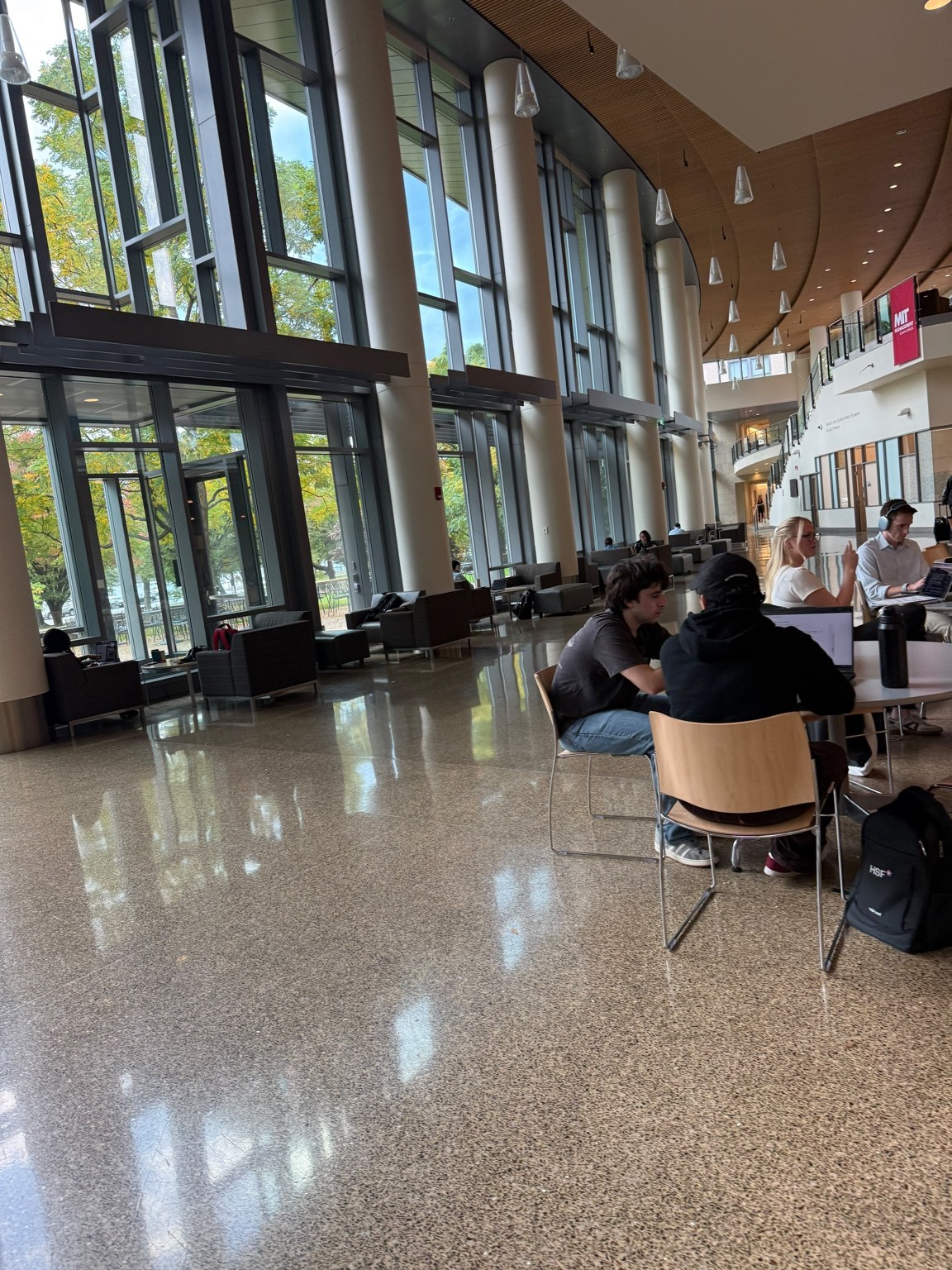Inside a university gathering space — October 2026 visit